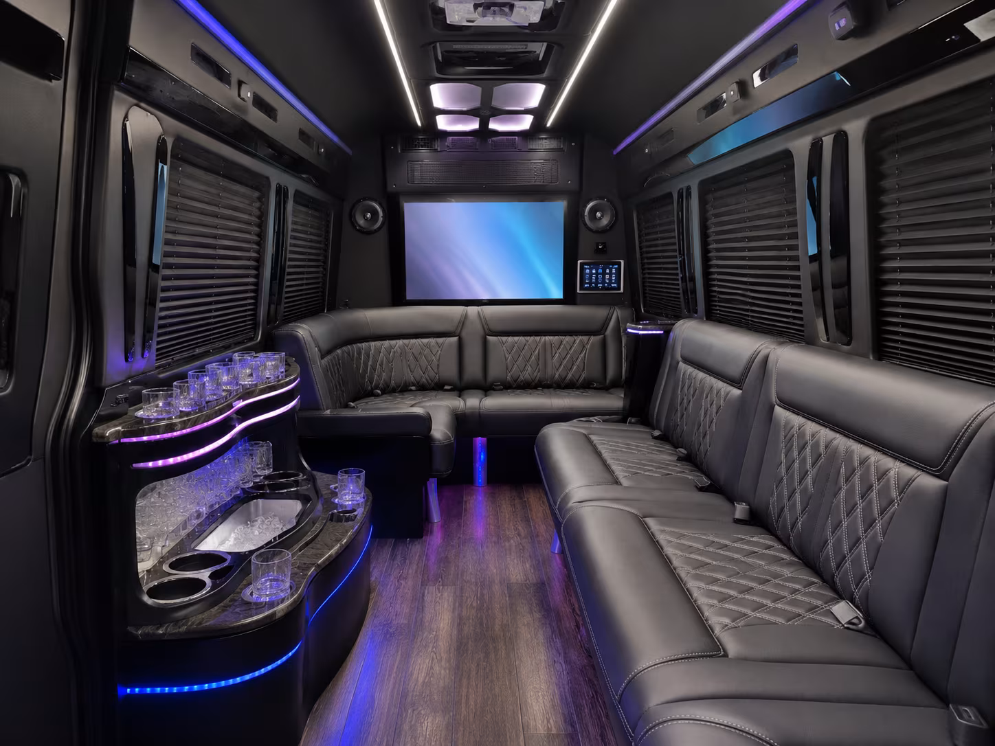 north charleston sprinter limousine inside